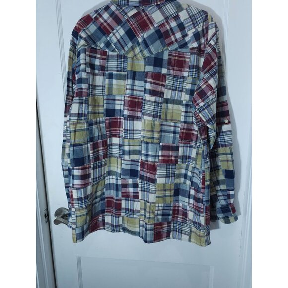 Siegfrieds Vintage Women's XL Plaid Button-Up Shirt Multicolor Cotton - Picture 3 of 15